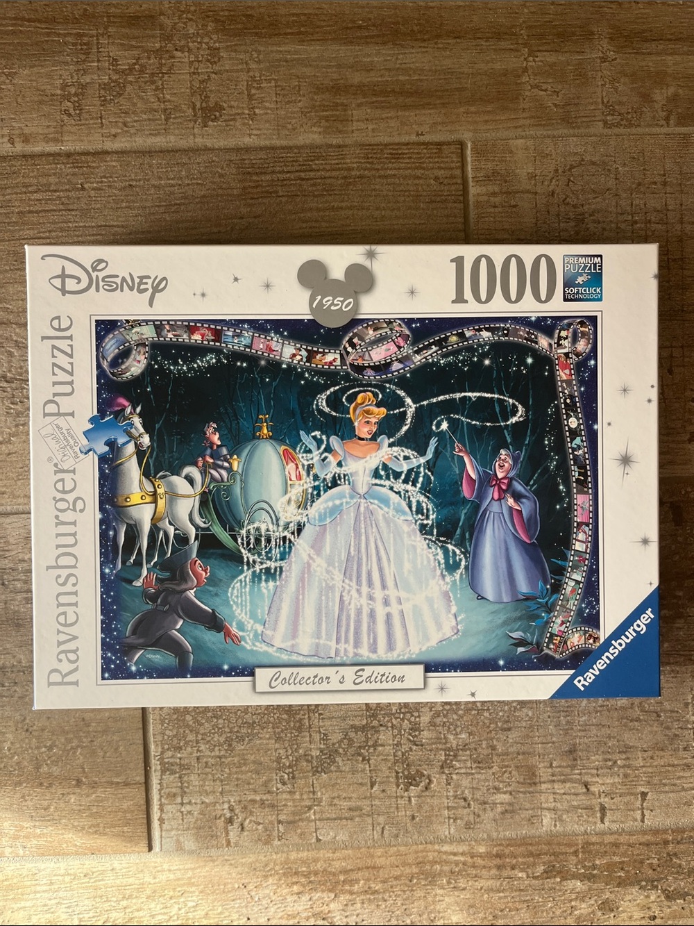Ravensburger Disney Cinderella Collector's Edition Puzzle – Blue, White, Silver